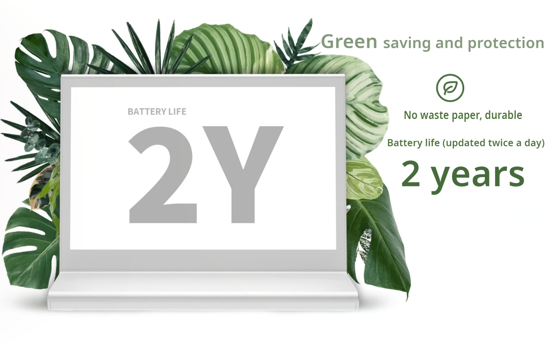 Place Card - Bluetooth - 3 colors e-paper screen