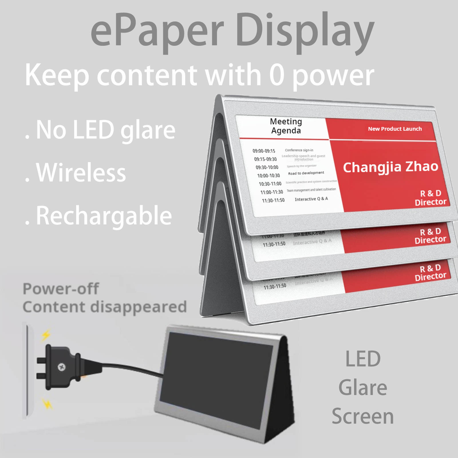 Name Tent - three colors