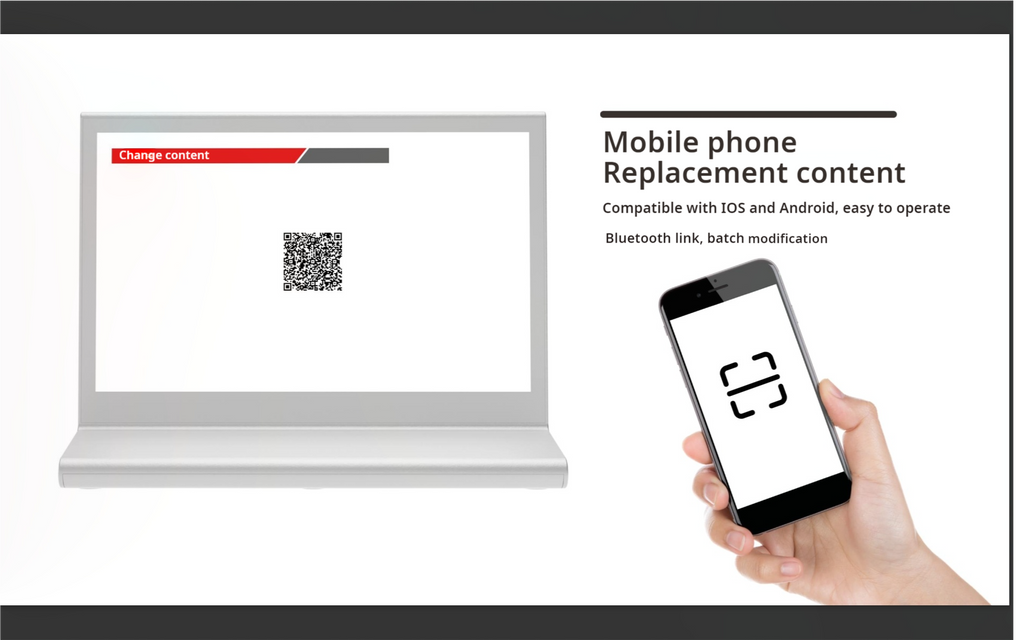 Place Card - Bluetooth - 3 colors e-paper screen